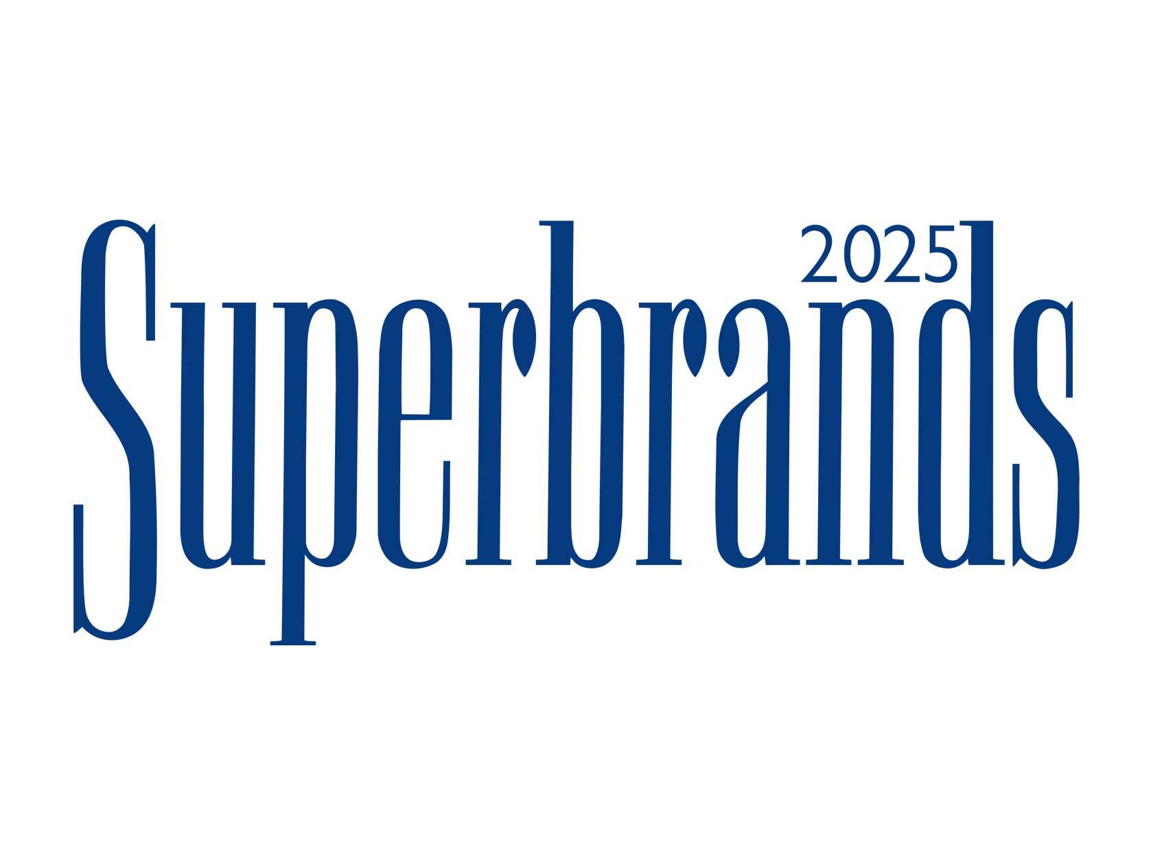 A 2025-ös Superbrands logó.