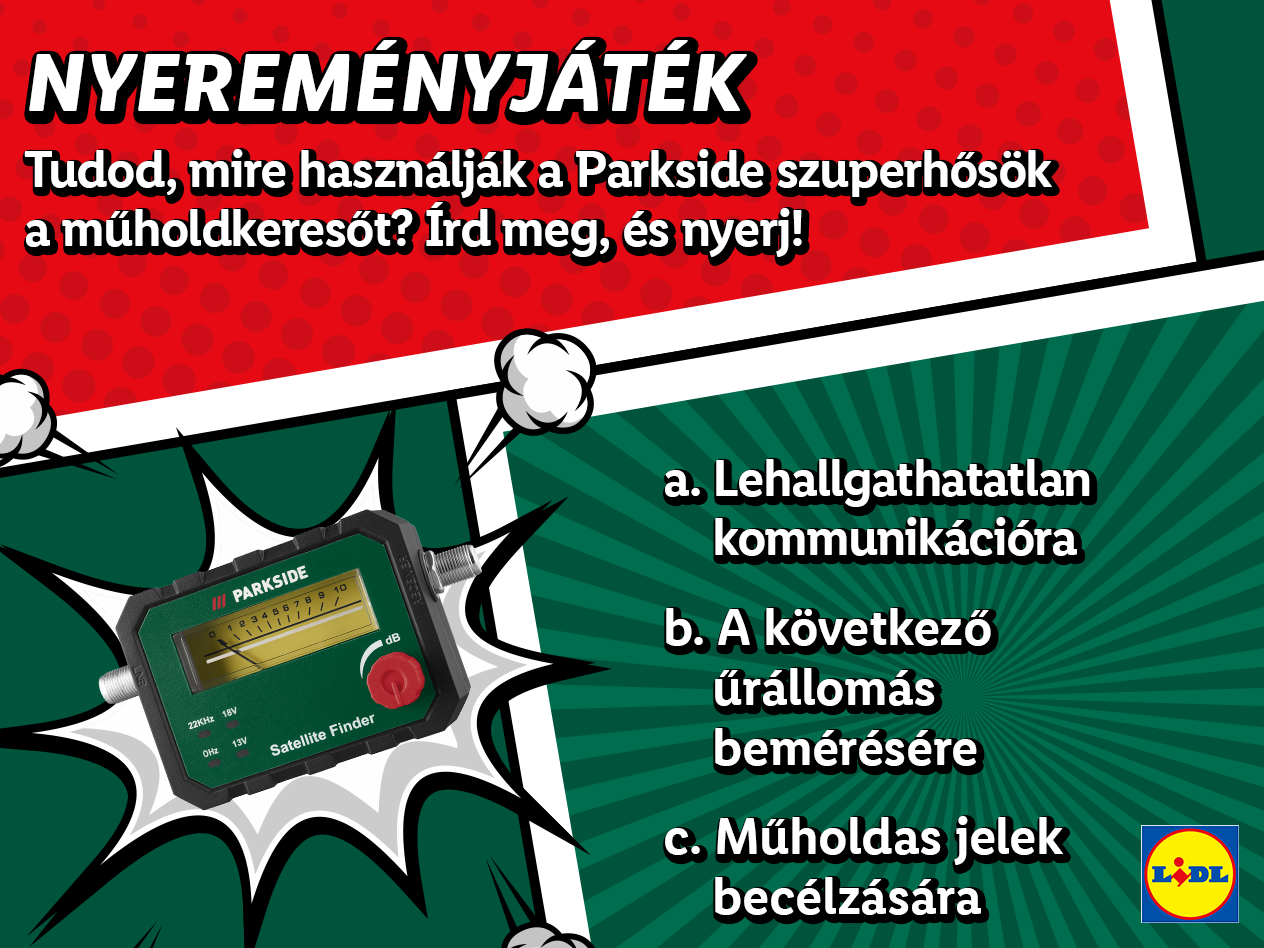 PARKSIDE® SZUPERHŐS – Facebook nyereményjáték