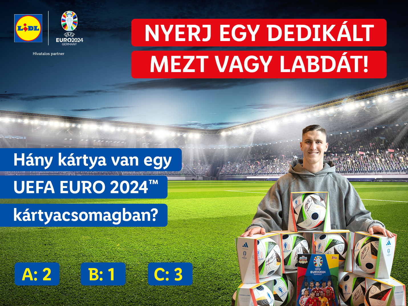 UEFA EURO 2024™ mez+labda – Facebook nyereményjáték